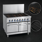Thumbnail image #4 for Imperial (Middleby) Pro Series IR-48BR-220 48-Inch Gas Charbroiler Range Match with 2 Space Saver Ovens, Cast Iron Grates, Stainless Steel