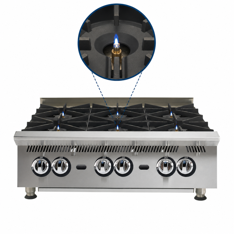 Product image #5 for Star Ultra-Max 36-Inch Countertop Gas Hot Plate with 6 Burners
