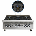 Thumbnail image #5 for Star (Middleby) Ultra-Max 806HA 36-Inch Countertop Gas Hot Plate, 6 Burners, Stainless Steel, Manual Controls