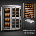 Thumbnail image #4 for Doyon Baking Equipment (Middleby) Jet-Air JAOP14 Electric Oven/Proofer Combination, 14-Pan Oven, 32-Pan Proofer, Programmable Controls