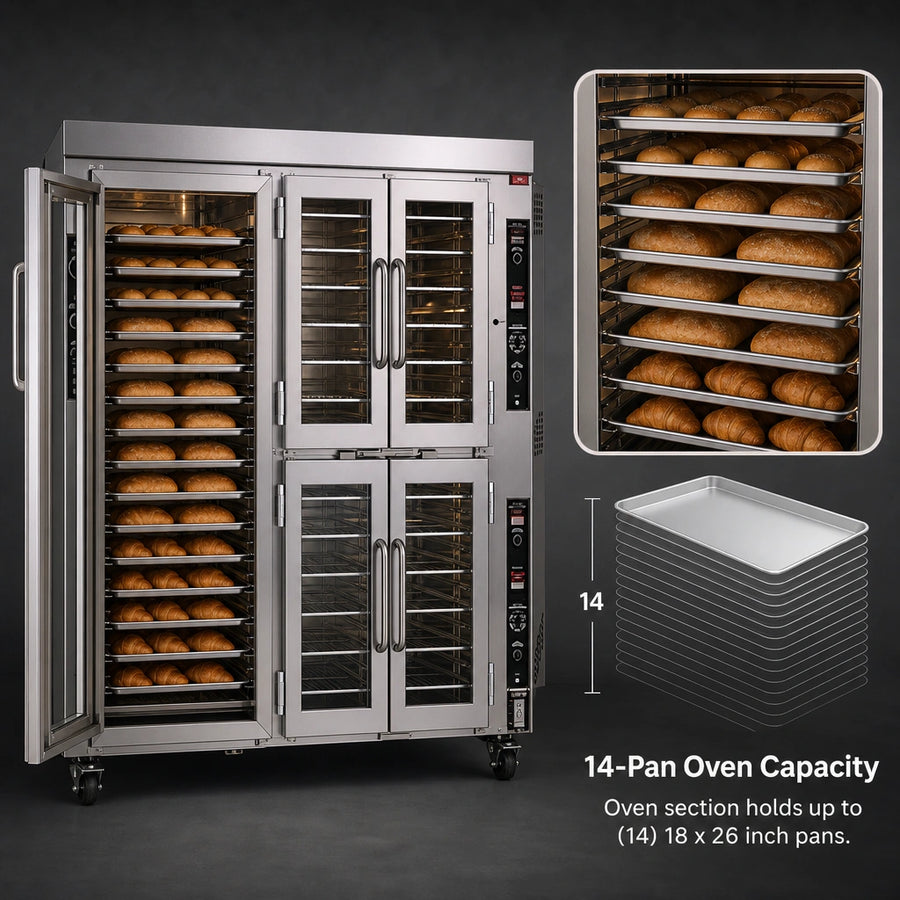 14-Pan Oven Capacity