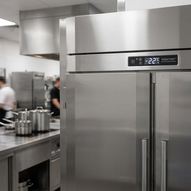 Product image #3 for Victory UltraSpec™ FSA-2D-S1-EW-HC Two-Section Full-Size Reach-In Freezer with Solid Doors