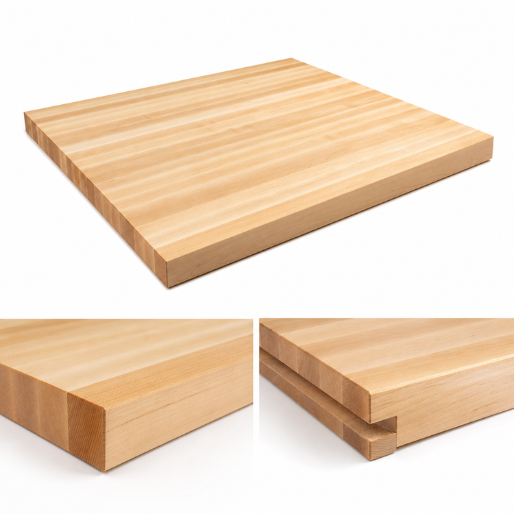 Product image #4 for Boos Block 36 x 36-Inch Edge Grain Maple Kitchen Countertop with Varnique Finish
