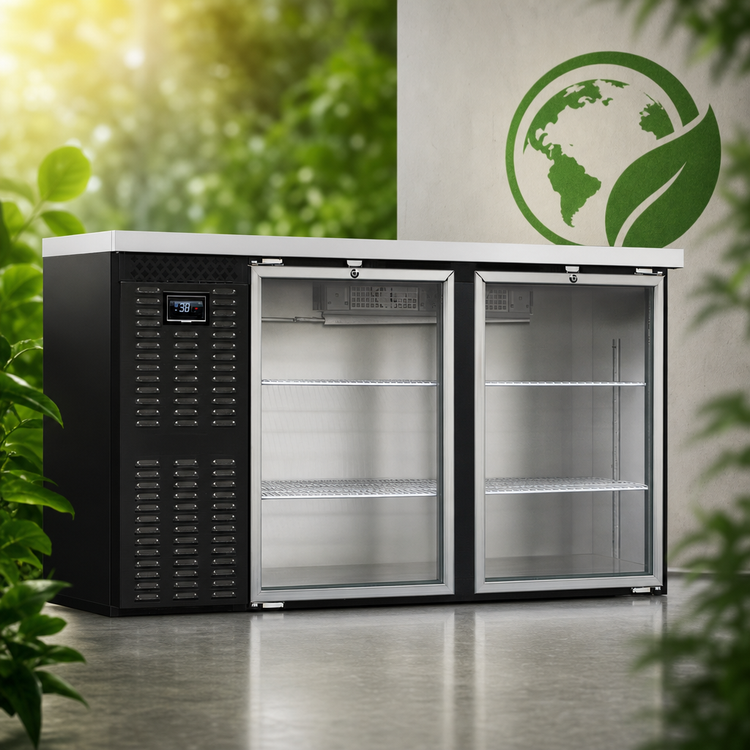 Product image #4 for Continental Refrigerator BB59NGD 59" Two Glass Door Back Bar Cooler