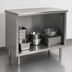 Thumbnail image #4 for Eagle Spec-Master Open Front Enclosed Base Worktable, 60W x 30D, 14-Gauge Stainless Steel Top