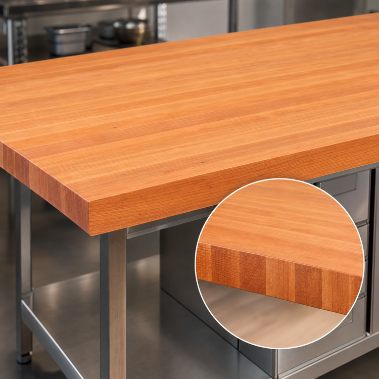 Product image #4 for Boos Block American Cherry Edge Grain Kitchen Countertop, 144 x 32 x 3 Inch, Varnique Finish