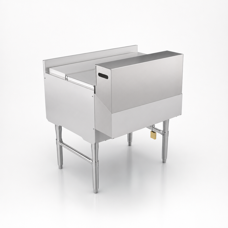 Product image #4 for John Boos Single 36-Inch Speed Rail Locking Cover, 18/300 Stainless Steel