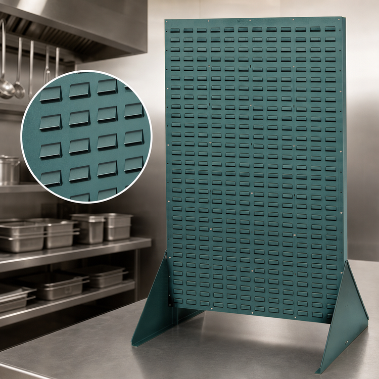Product image #4 for Quantum QDS-3666H Double-Sided Louvered Storage Rack, 36 x 25 x 66 Inches, 2,000 lb Capacity