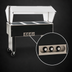 Thumbnail image #4 for Eagle Service Mate Deluxe Portable 4-Well Buffet Hot Food Table with Double-Sided Sneeze Guard, 63-1/2 Inch Wide, 120V