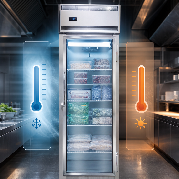 Product image #4 for Designer Line D1FSNGD One-Section Full-Height Glass Door Reach-In Display Freezer