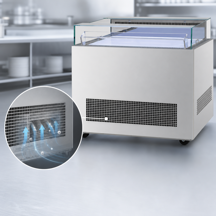 Product image #4 for Turbo Air Open Display Sandwich & Cheese Merchandiser Deli Case, 40-1/4 Inch Wide, Self-Contained Refrigeration