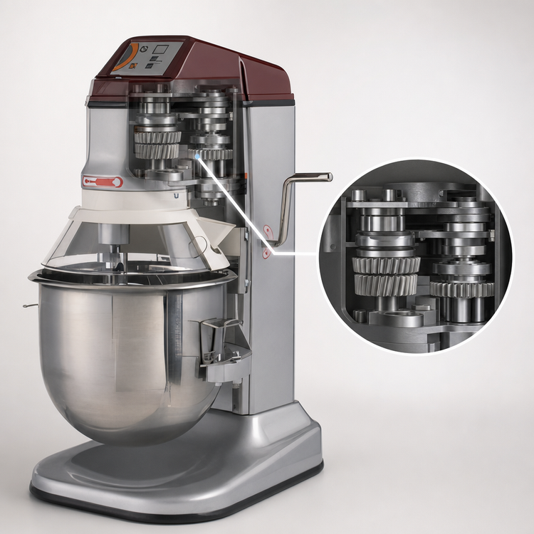 Product image #4 for Axis 12-Quart Countertop Planetary Mixer, Gear Driven, 3-Speed, 110V
