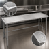 Thumbnail image #4 for Eagle Spec-Master Marine Series Stainless Steel Work Table, 108W x 30D, 14/300 Series Top