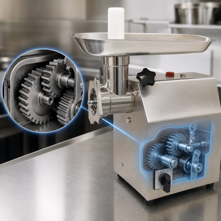 Product image #4 for Uniworld NTK-12 Electric Countertop Meat Grinder, Gear-Driven, Stainless Steel