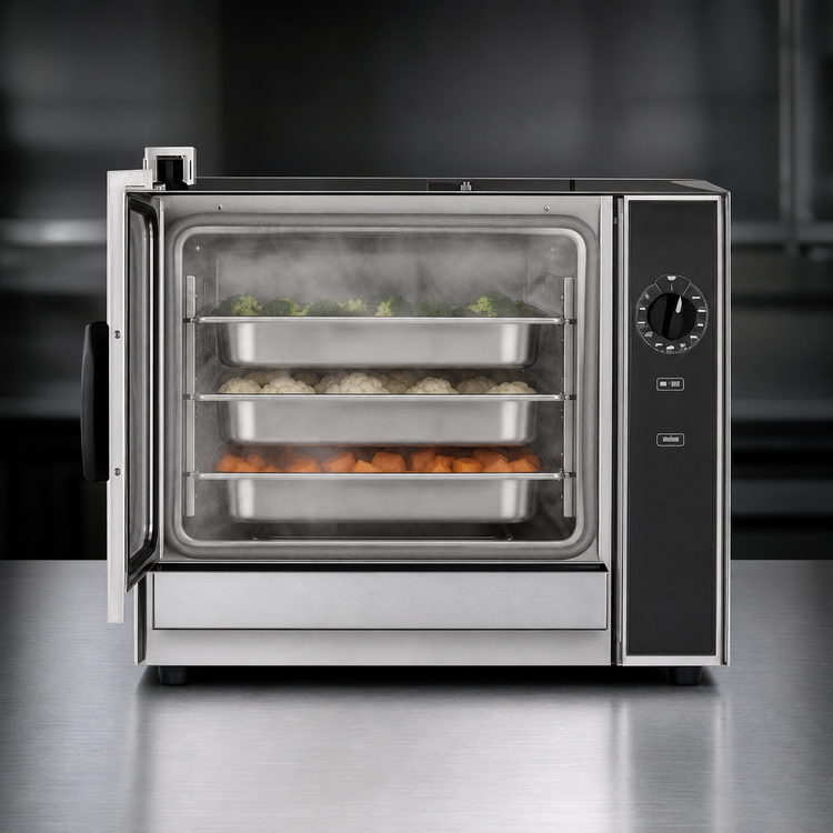 Product image #4 for Groen HyperSteam Tabletop Electric Convection Steamer, 1 Compartment, 3-Pan Capacity