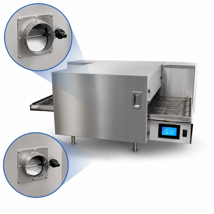 Product image #4 for Lincoln Aperion 24 Series Floor Model Natural Gas Impinger Conveyor Oven, 16 x 48-Inch Conveyor, 24-Inch Baking Chamber