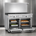Thumbnail image #4 for Southbend Ultimate 48-Inch Commercial Gas Restaurant Range with 8 Burners and 2 Space Saver Ovens