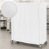 Thumbnail image #4 for Metro 72 x 24 x 74 Inch White Uncoated Knitted Polyester Queen Mary & Banquet Cart Cover