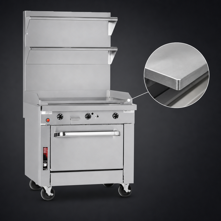 Product image #4 for Southbend Platinum 48-Inch Modular Gas Sectional Range with Full-Width Thermostatic Griddle