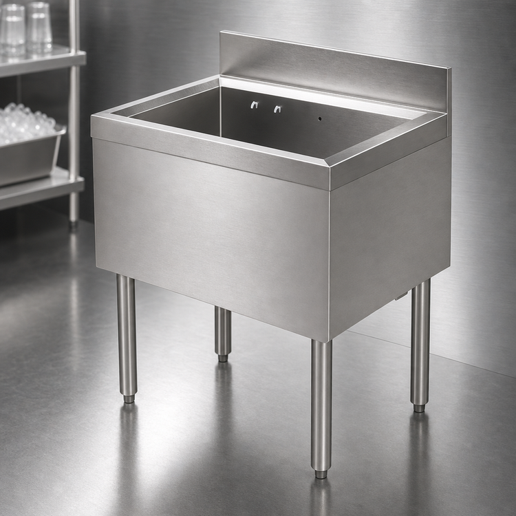 Product image #4 for Tobin Ellis Signature 24-Inch Wide Modular Stainless Steel Bar Ice Chest