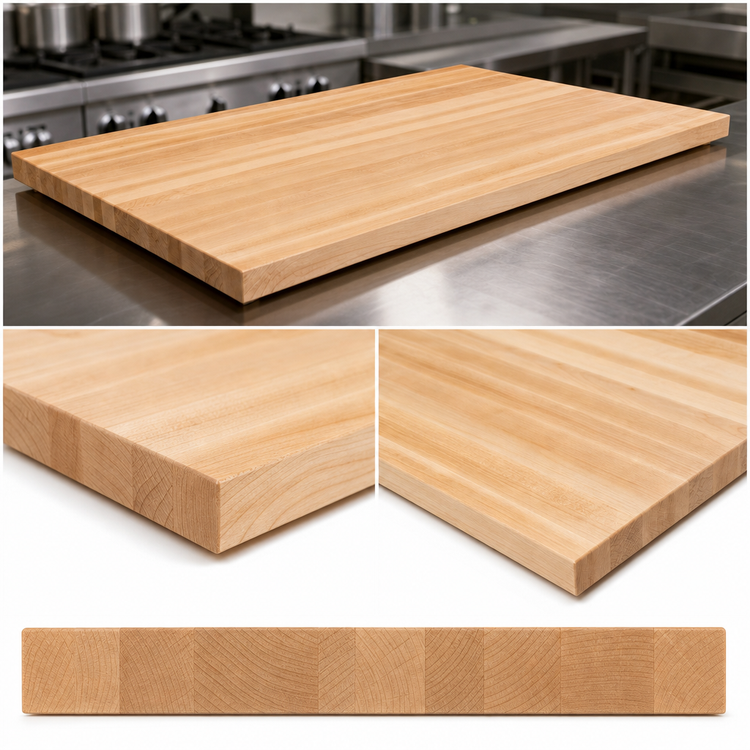 Product image #4 for Boos Block 42-Inch x 25-Inch Edge Grain Northern Hard Rock Maple Kitchen Countertop, Varnique Finish