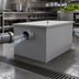 Thumbnail image #4 for Omcan USA Commercial 50 lb Capacity Grease Trap, 25 GPM, 4-Inch Threaded Inlet/Outlet