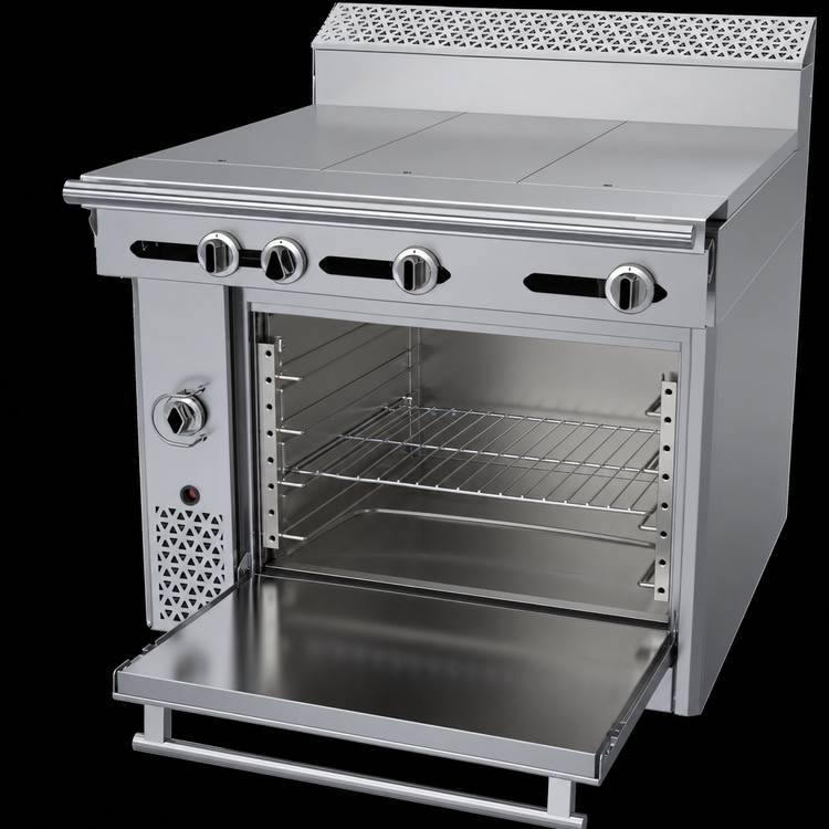 Product image #4 for Garland Cuisine Series 36-Inch Heavy Duty Natural Gas Range with 3 Even-Heat Hot Tops and Standard Oven