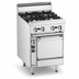 Thumbnail image #4 for Bistro 24-Inch Gas Restaurant Range with 4 Open Burners and Standard Oven, Stainless Steel, 150,000 BTU
