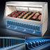 Thumbnail image #4 for Howard-McCray 35 Series Double Duty Red Meat Service Case, 71-Inch, Straight Glass, Remote Refrigeration, LED Lighting