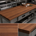 Thumbnail image #4 for John Boos Boos Block American Black Walnut Edge Grain Kitchen Countertop, 96 x 32 x 1-1/2 Inch, Varnique Finish