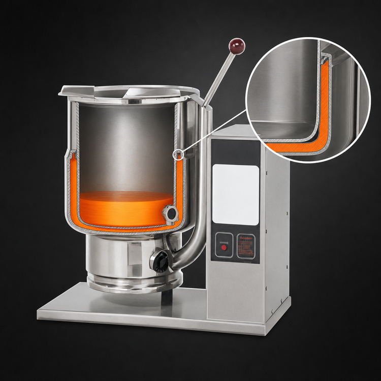 Product image #4 for Groen 40 Quart Electric Tabletop Kettle with Hand Tilt