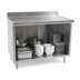 Thumbnail image #4 for Spec-Master Marine Series Stainless Steel Underbar Work Table with Cabinet Base, Open Front, 36 x 24 Inch