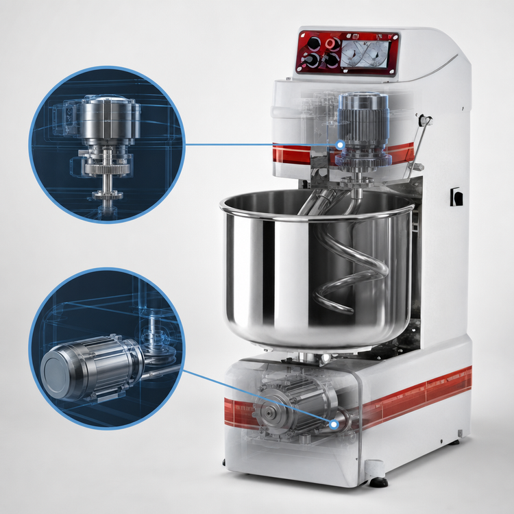 Product image #4 for Univex SL160 Silverline Fixed-Bowl Spiral Mixer, 243 Qt. Bowl, 353 Lb. Dough Capacity