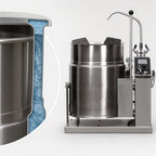 Thumbnail image #4 for Cleveland Range KET6TGB 6-Gallon Countertop Electric Tilting Kettle, Self-Contained Steam Jacket, Gear-Box Tilt, 316 Stainless Steel Liner