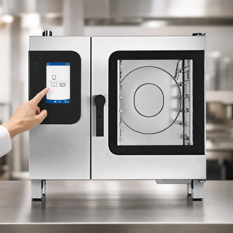 Product image #4 for Convotherm K12 Maxx Pro 6.10 Gas Boilerless Half-Size Combi Oven with easyTouch Controls and Disappearing Door