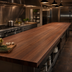 Thumbnail image #4 for Boos Block 96-Inch x 25-Inch Full-Length Edge-Grain American Black Walnut Kitchen Countertop with Varnique Finish