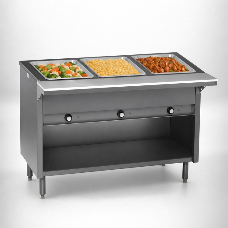 Product image #4 for Eagle Spec-Master Electric Hot Food Table with 3 12 x 20 Wet/Dry Wells, 48-Inch, 208V