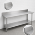 Thumbnail image #4 for Duke 144-Inch x 36-Inch Stainless Steel Work Table with 5-Inch Riser and Undershelf
