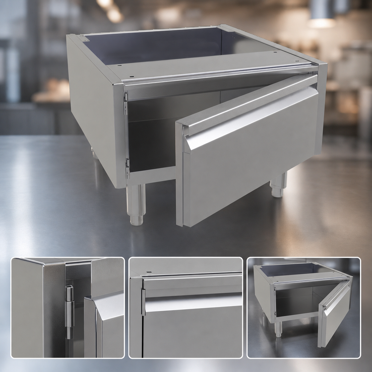 Product image #4 for Glastender Underbar Add-On Cabinet Base with Hinged Door, 22 Inch Wide, Stainless Steel