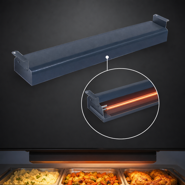 Product image #4 for Hatco Glo-Ray Narrow Infrared Strip Heater, 30 Inch, Single Tubular Rod, 450 Watt