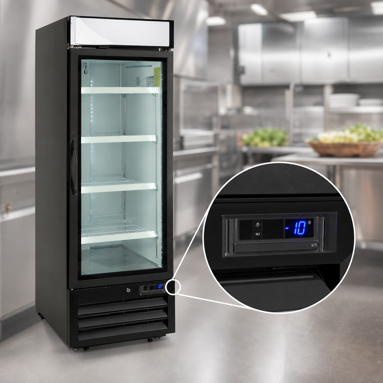 Product image #5 for Maxx Cold V-Series 27-Inch 23 Cu. Ft. Single Glass Door Merchandiser Freezer