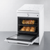 Thumbnail image #4 for Summit Commercial 24-Inch 4-Burner Induction Smooth-Top Range with 2.92 Cu. Ft. Oven, White
