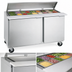 Thumbnail image #4 for Traulsen Dealer's Choice Compact Two-Section Mega Top Prep Table Refrigerator with Low-Profile Flat Lid