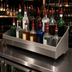 Thumbnail image #4 for Advance Tabco Underbar Basics Double-Tier Stainless Steel Speed Rail, 96 Inch, 54-56 Bottle Capacity