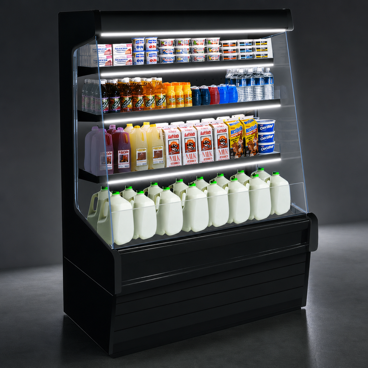 Product image #4 for Howard-McCray 30E Series Rear Loading Remote Open Merchandiser, 39"W x 30"D x 72"H, 3-Tier Lighted Shelves