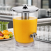 Thumbnail image #4 for American Metalcraft 12 Qt Tritan Single Juice Dispenser Body with Stainless Steel Faucet, Cover, Ice Tube and Inset