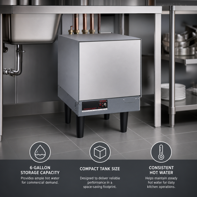 Product image #4 for Hatco Compact Electric Booster Water Heater, 6 Gallon, 9 kW, 240V, 1-Phase