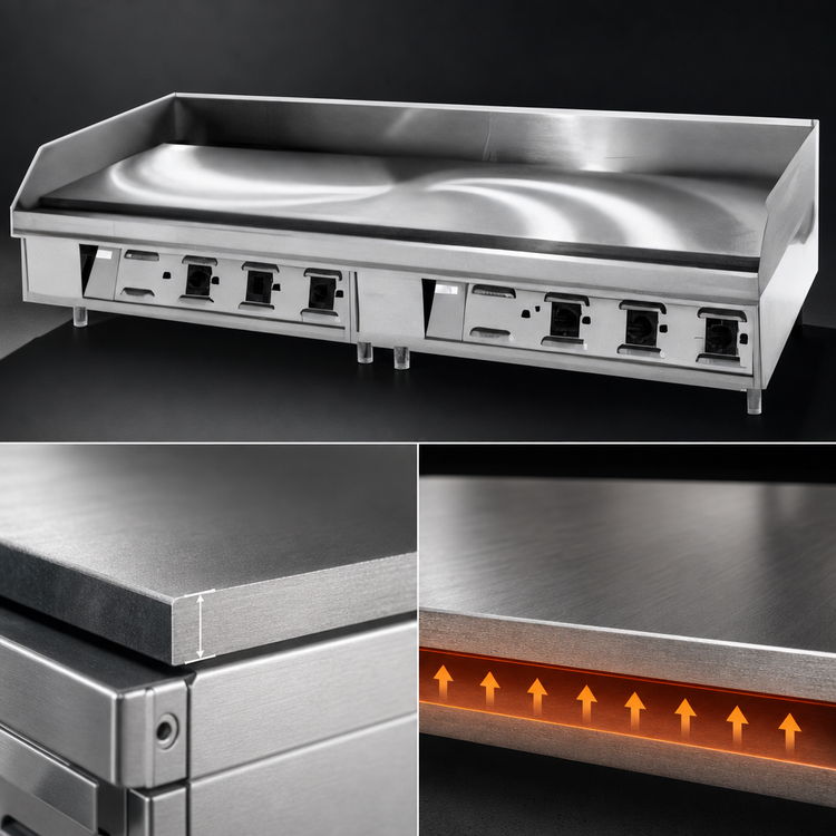 Product image #4 for Lang LG Series 24-Inch Electric Countertop Griddle with 1-Inch Polished Steel Plate