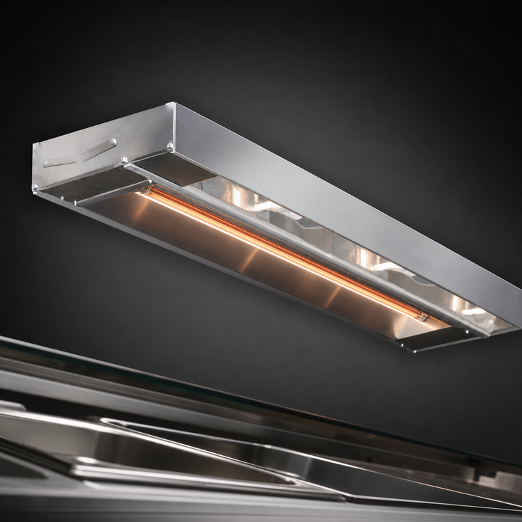 Product image #4 for Eagle RedHots 60-Inch High-Watt Unlighted Single Rod Remote Strip Heat Lamp, 208V