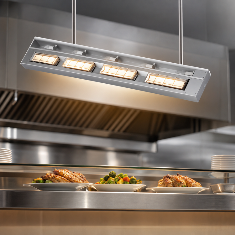 Product image #4 for Hatco Ultra-Glo 30-Inch Double Lighted Infrared Strip Heater with Ceramic Heating Elements